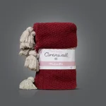 شال مبل مانا رنگ نسکافه ای - زرشکی