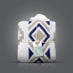 شال مبل پانچ مدل پرتو رنگ آبی کاربنی - خاکی