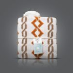 عکس شال مبل تمام پانچ زنجیری رنگ دارچینی