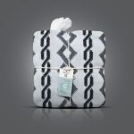 تصویر بستهبندی شال مبل تمام پانچ زنجیری زنگ ذغالی