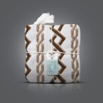 شال مبل تمام پانچ زنجیری رنگ شتری نسکافه ای