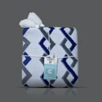 شال مبل پانچ مدل زنجیری رنگ آبی کاربنی