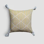 کوسن لیان رنگ خردلی