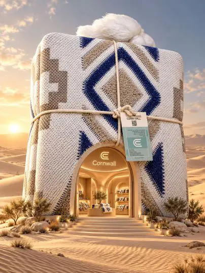 طرح سورئال فروشگاه کورن وال